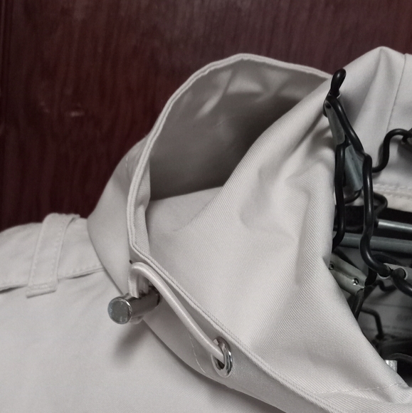 Bernardo lightweight all weather windbreaker jacket coat w/hood belt geo… - Picture 4 of 16